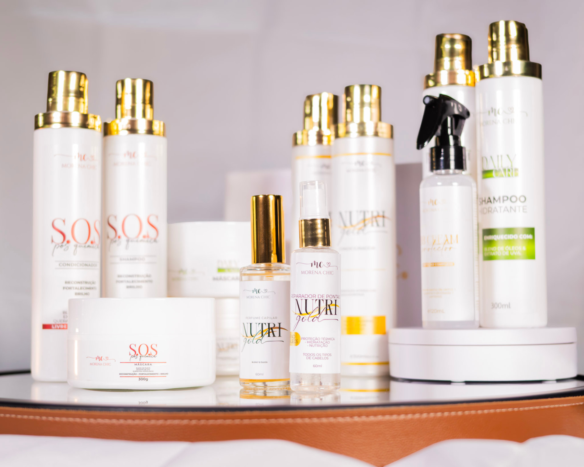 Linha de produtos Morena Chic para manutenção do liso